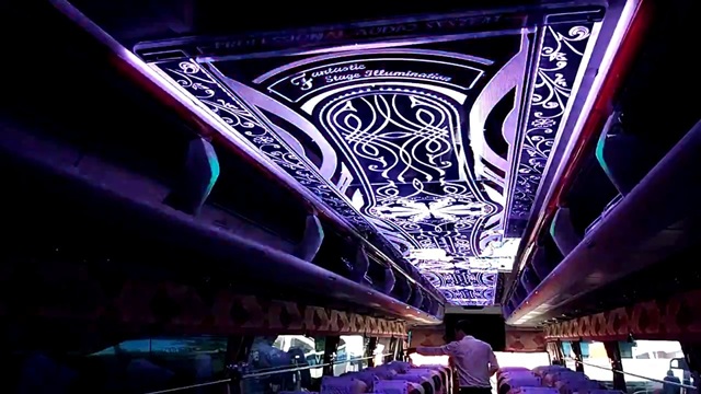 độ đèn trần xe khách